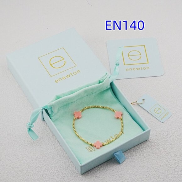 Enewton Gold Bead Cross Bracelet